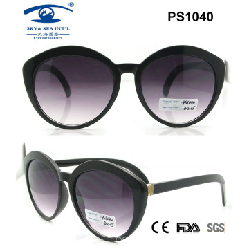 UV400 Round Shape Plastic Sunglasses (PS1040)